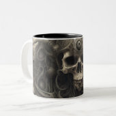 Techno skulls 033 zweifarbige tasse (Vorderseite Links)