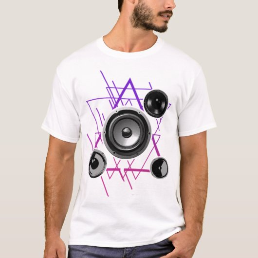 Techno Sound Lautsprecher EDM Dance Floor Fun T-Sh T-Shirt (Vorderseite)