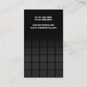 Techno Steigung DJ-Visitenkarten Visitenkarte (Rückseite)