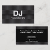 Techno Steigung DJ-Visitenkarten Visitenkarte (Vorne/Hinten)