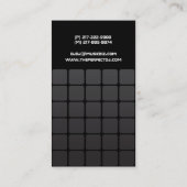 Techno Steigung DJ-Visitenkarten Visitenkarte (Rückseite)