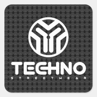 Techno Streetwear - Logo - Aufkleber