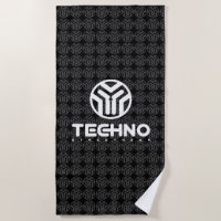 Techno Streetwear - Logo - Badetuch