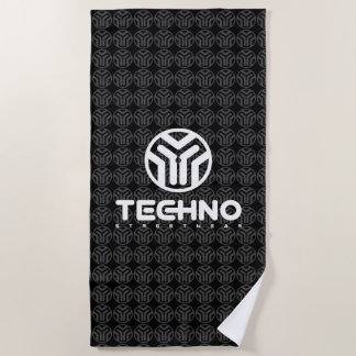Techno Streetwear - Logo - Badetuch