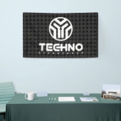 Techno Streetwear - Logo - Fahne Banner (Messeveranstaltung)