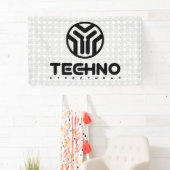 Techno Streetwear - Logo - Fahne Banner (Insitu)
