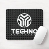 Techno Streetwear - Logo - Mausunterlage Mousepad (Mit Mouse)