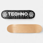 Techno Streetwear - Logo - Skateboard (Horizontal)