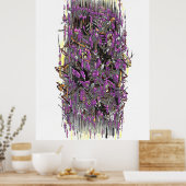 Techno-Sturmfarbe Poster (Küche)