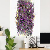 Techno-Sturmfarbe Poster (Heimbüro)