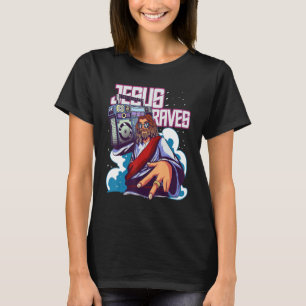 Techno-Tanzparty-Rave für Männer Jesus-Raves T-Shirt