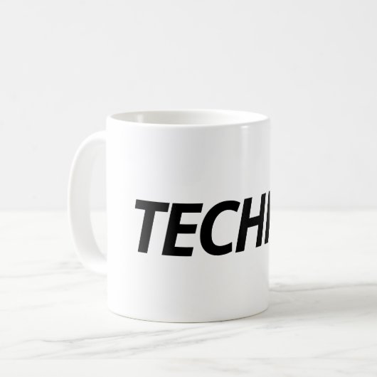Techno-Tasse Kaffeetasse (Vorderseite Links)