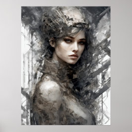 Techno Tracks: Frauenmaschine Poster