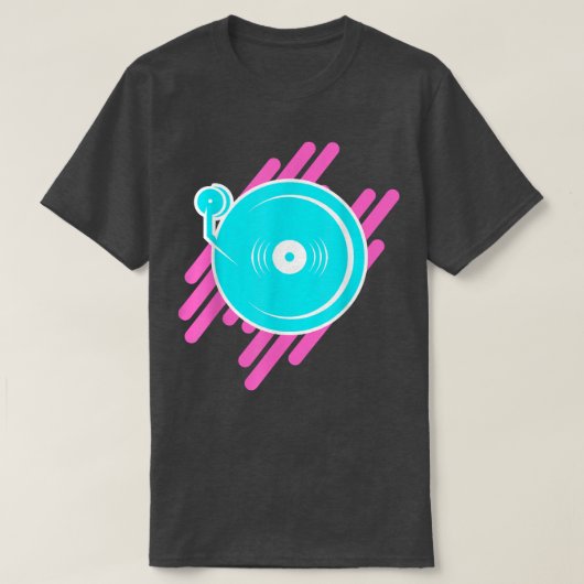 Techno Turntable EDM Music Festival Rave Dubstep T-Shirt (Design vorne)