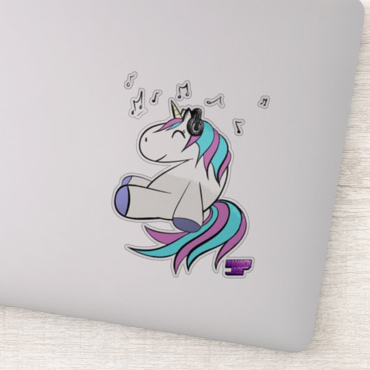 Techno Uni Clear Vinyl Aufkleber/ Aufkleber (Detail)