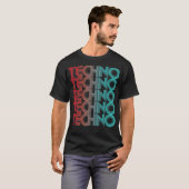 Techno Vaporwave Techno House Music EDM Lover T-Shirt (Vorne ganz)