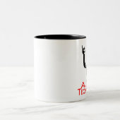 Techno Viking (Kaffee) Zweifarbige Tasse (Mittel)