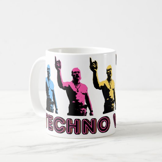 Techno Viking Kaffeetasse (Vorderseite Links)
