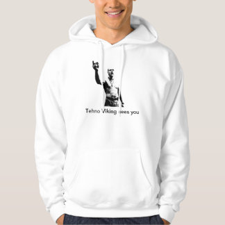 Techno Viking sieht Sie Hoodie