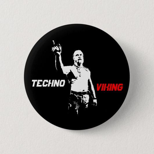 Techno Viking Stift Button (Vorderseite)