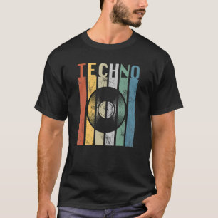 Techno-Vintage-Retro im Stil der 70er Jahre Vinyl- T-Shirt