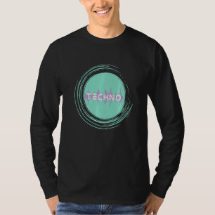 Techno Waves Edm Musik Festival Rave Dubstep T-Shirt