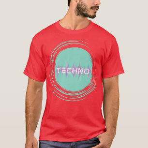 Techno Waves EDM Musik Festival Rave Dubstep T-Shirt