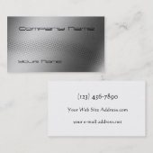 Techno Welle gebürstetes Metall Visitenkarte (Vorne/Hinten)