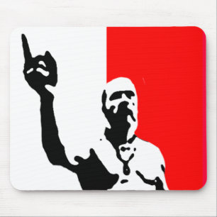 techno Wikinger-Plakat Mousepad