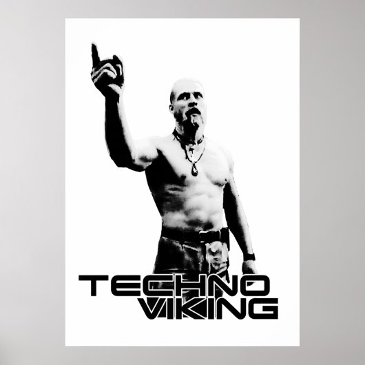 Techno-Wikinger  Poster (Vorne)