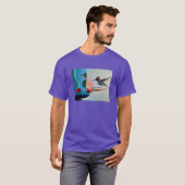 Technobird - Kolibri und Techno-Juxtaposition T-Shirt (Vorne ganz)
