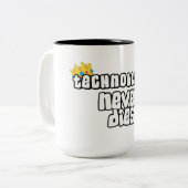 Technoblade Zweifarbige Tasse (Vorderseite Links)