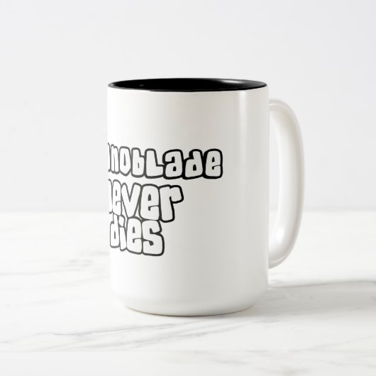 Technoblade Zweifarbige Tasse (VorderseiteRechts)