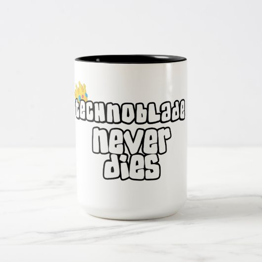 Technoblade Zweifarbige Tasse (Mittel)