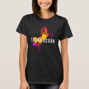 Technocorn Techno Festival Rave Musik DJ EDM Bass T-Shirt