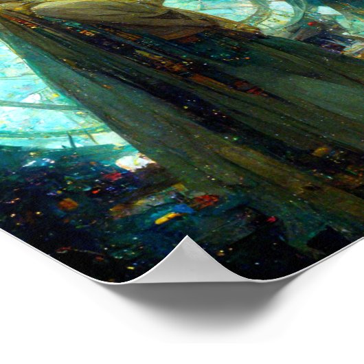 Technokrat Altar Science Fiction Art Poster (Ecke)