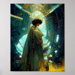Technokrat Altar Science Fiction Art Poster