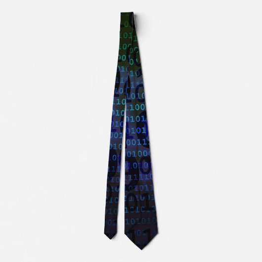 Technologie binärer Code Neck Tie Krawatte (Rückseite)