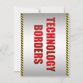 TECHNOLOGIE BORDERS-BOTSCHAFT MITTEILUNGSKARTE (Rückseite)