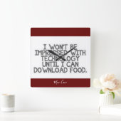 Technologie-Download Quadratische Wanduhr (Zuhause)