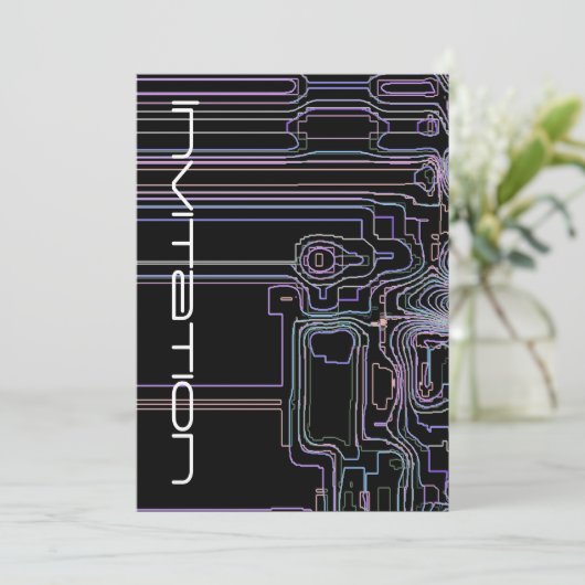 Technologie Einladung (Stehend Vorderseite)