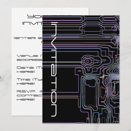 Technologie Einladung (Vorne/Hinten)