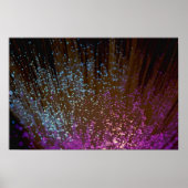 Technologie, faseroptische Stränge Poster (Vorne)