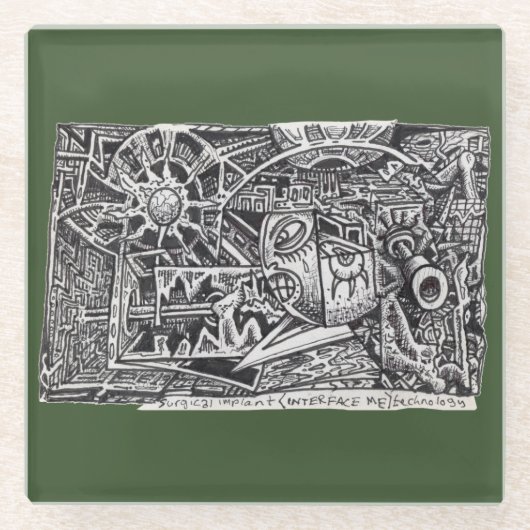 Technologie für chirurgisches Implantat Glasuntersetzer (Vorderseite)