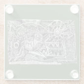 Technologie für chirurgisches Implantat Glasuntersetzer (Rückseite)