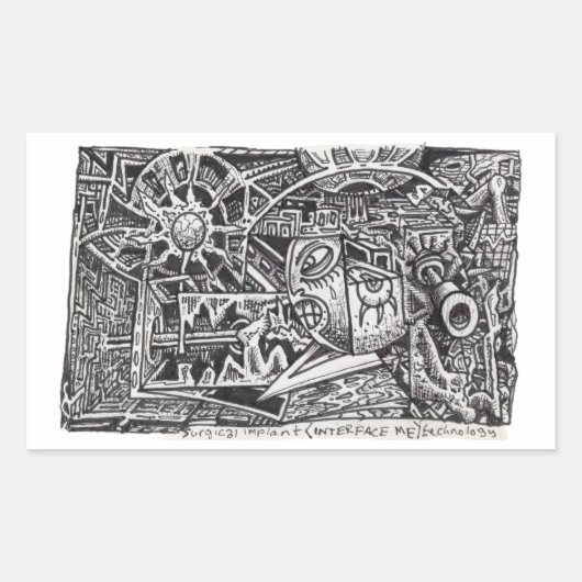 Technologie für chirurgisches Implantat (Interface Rechteckiger Aufkleber (Vorderseite)