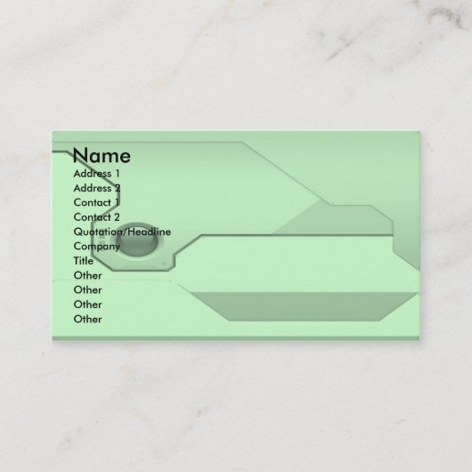 Technologie-Geschäft-Karte Visitenkarte (Vorderseite)