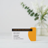 Technologie hält Visitenkarte instand (Stehend Vorderseite)