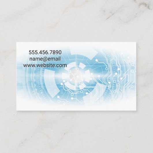 Technologie-Hardware-Logo Visitenkarte (Rückseite)