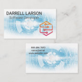 Technologie-Hardware-Logo Visitenkarte (Vorne/Hinten)